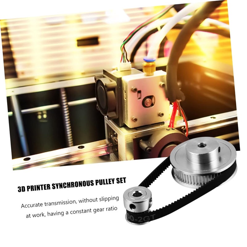 GT2 Timing Belt Pulley 20 Teeth 5mm Bore 3D Printer CNC Machine Reduction Gear Set - Image 3